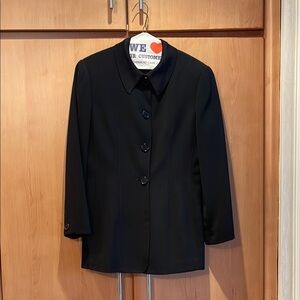 Tahari Black Blazer Elegant Suit Jacket